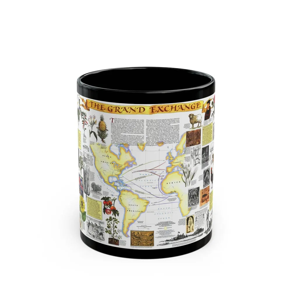 The Grand Exchange (1992) (Map) Black Coffee Mug-11oz-Go Mug Yourself