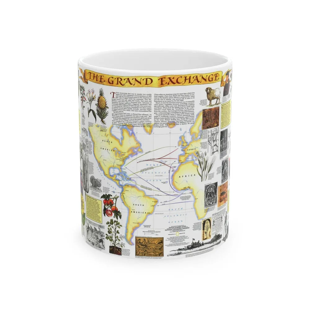 The Grand Exchange (1992) (Map) White Coffee Mug-11oz-Go Mug Yourself