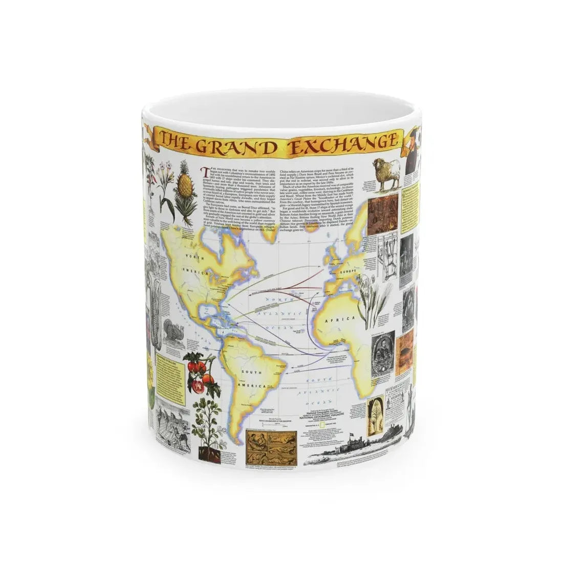 The Grand Exchange (1992) (Map) White Coffee Mug 11oz - Go Mug Yourself