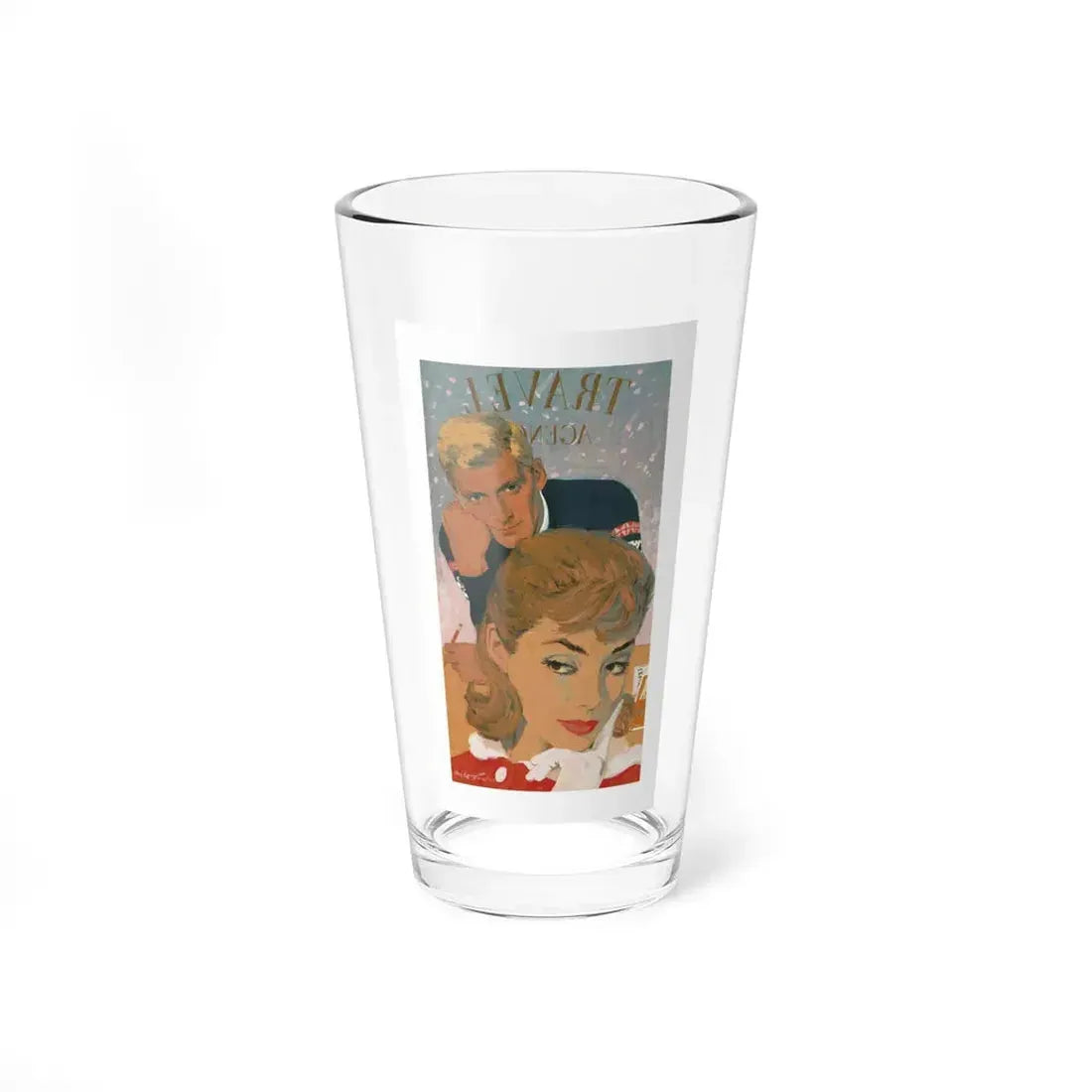 The Grand Tour, The Saturday Evening Post, June 1960 (Magazine Illustration) Pint Glass 16oz 16oz - Go Mug Yourself