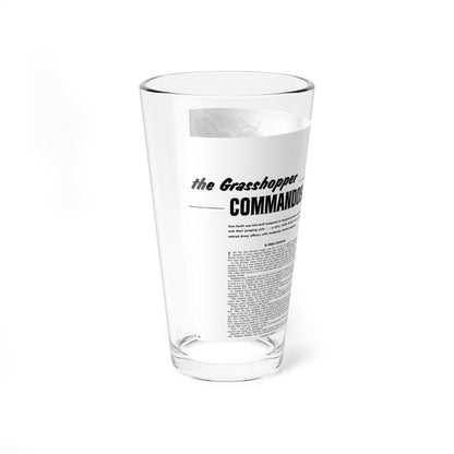 The Grasshoper Commandos, Bluebook for Men, February 1961 (Magazine Illustration) Pint Glass 16oz-Go Mug Yourself