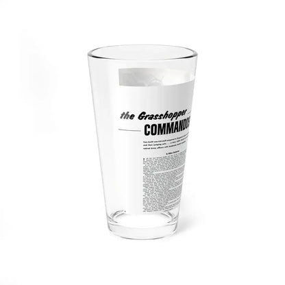 The Grasshoper Commandos, Bluebook for Men, February 1961 (Magazine Illustration) Pint Glass 16oz - Go Mug Yourself