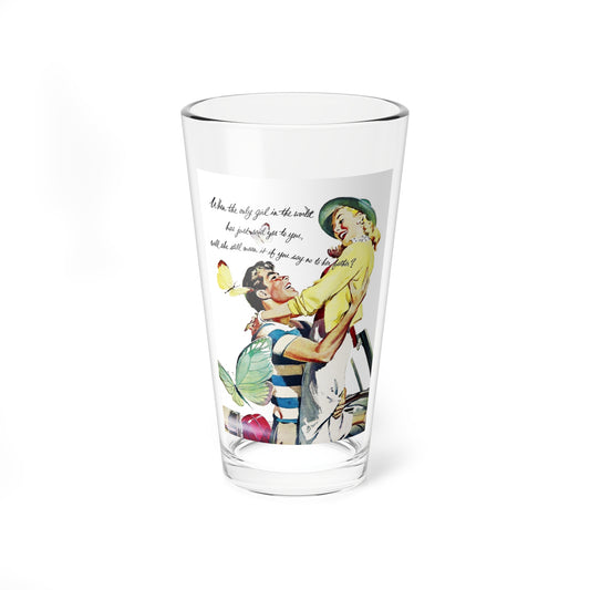 The Grassy Place, Woman's Day, July 1952 (Magazine Illustration) Pint Glass 16oz-16oz-Go Mug Yourself