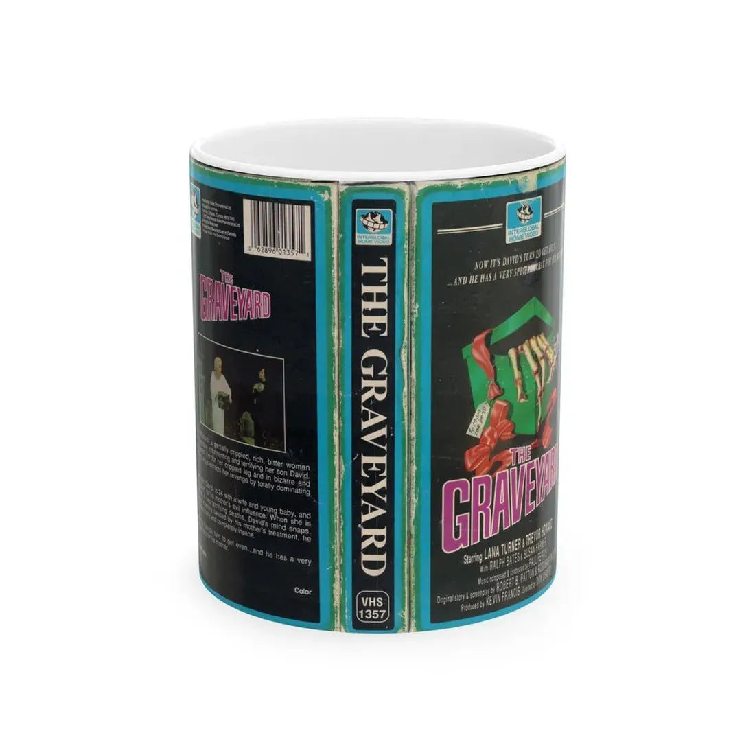 THE GRAVEYARD (VHS COVER) - White Coffee Mug 11oz - Go Mug Yourself