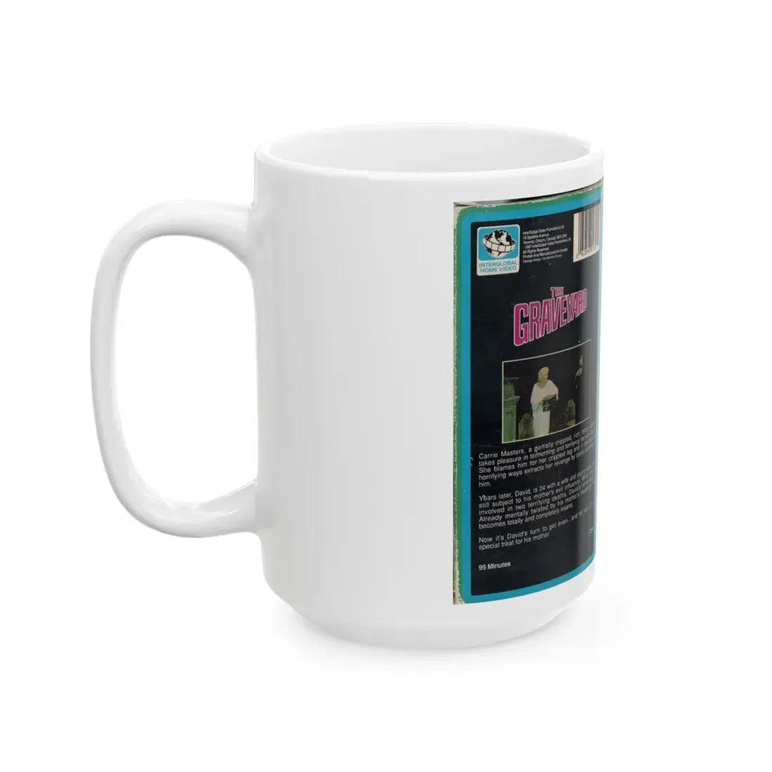 THE GRAVEYARD (VHS COVER) - White Coffee Mug - Go Mug Yourself