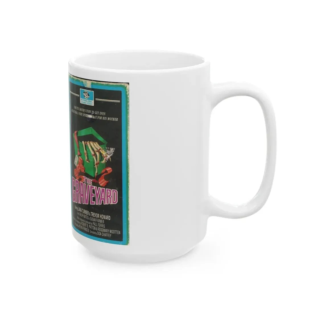 THE GRAVEYARD (VHS COVER) - White Coffee Mug - Go Mug Yourself