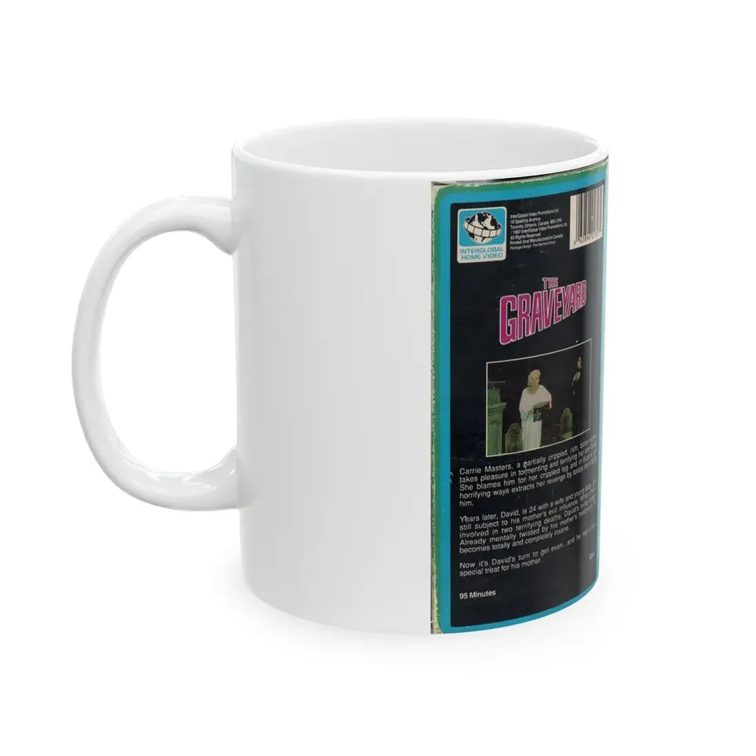 THE GRAVEYARD (VHS COVER) - White Coffee Mug - Go Mug Yourself