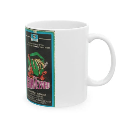 THE GRAVEYARD (VHS COVER) - White Coffee Mug - Go Mug Yourself