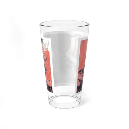 The Gray-faced Buck (3), Blue Book Magazine, February 1947 (Magazine Illustration) Pint Glass 16oz - Go Mug Yourself