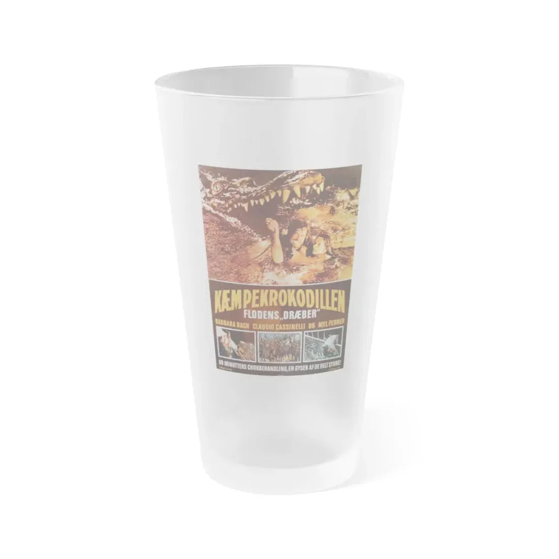 THE GREAT ALLIGATOR RIVER (DANISH) 1979 Movie Poster - Frosted Pint Glass 16oz Default Title - Go Mug Yourself