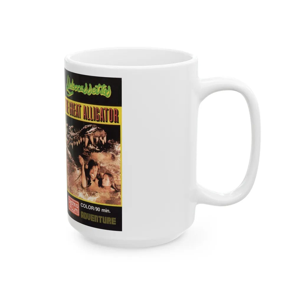 THE GREAT ALLIGATOR TECHNO FILM (VHS COVER) - White Coffee Mug-Go Mug Yourself