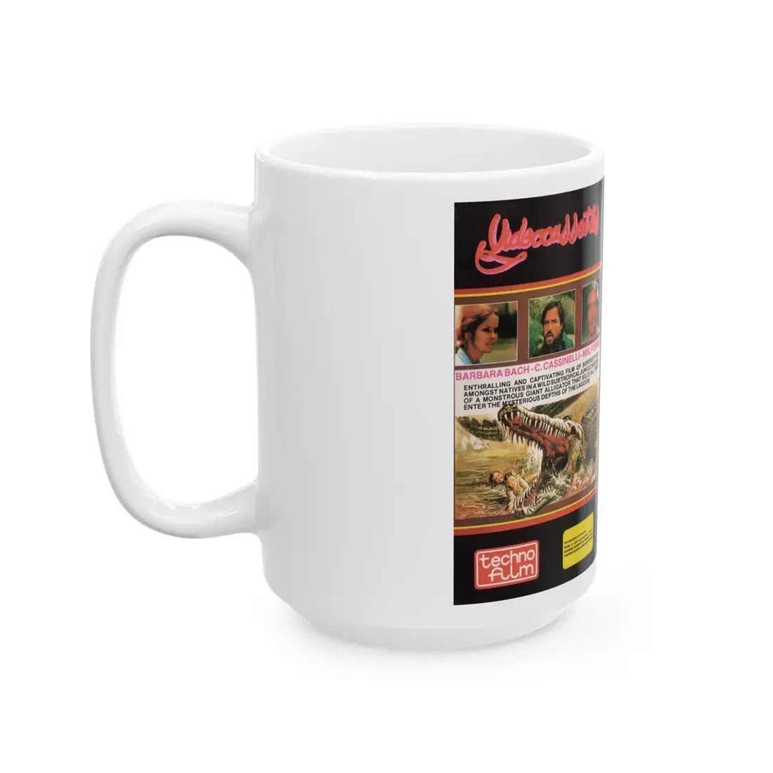 THE GREAT ALLIGATOR (VHS COVER) - White Coffee Mug - Go Mug Yourself