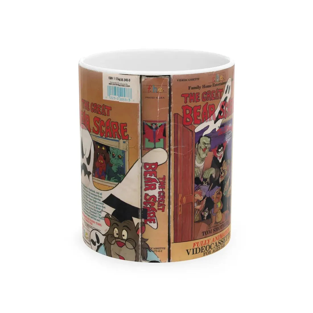 THE GREAT BEAR SCARE (VHS COVER) - White Coffee Mug 11oz - Go Mug Yourself