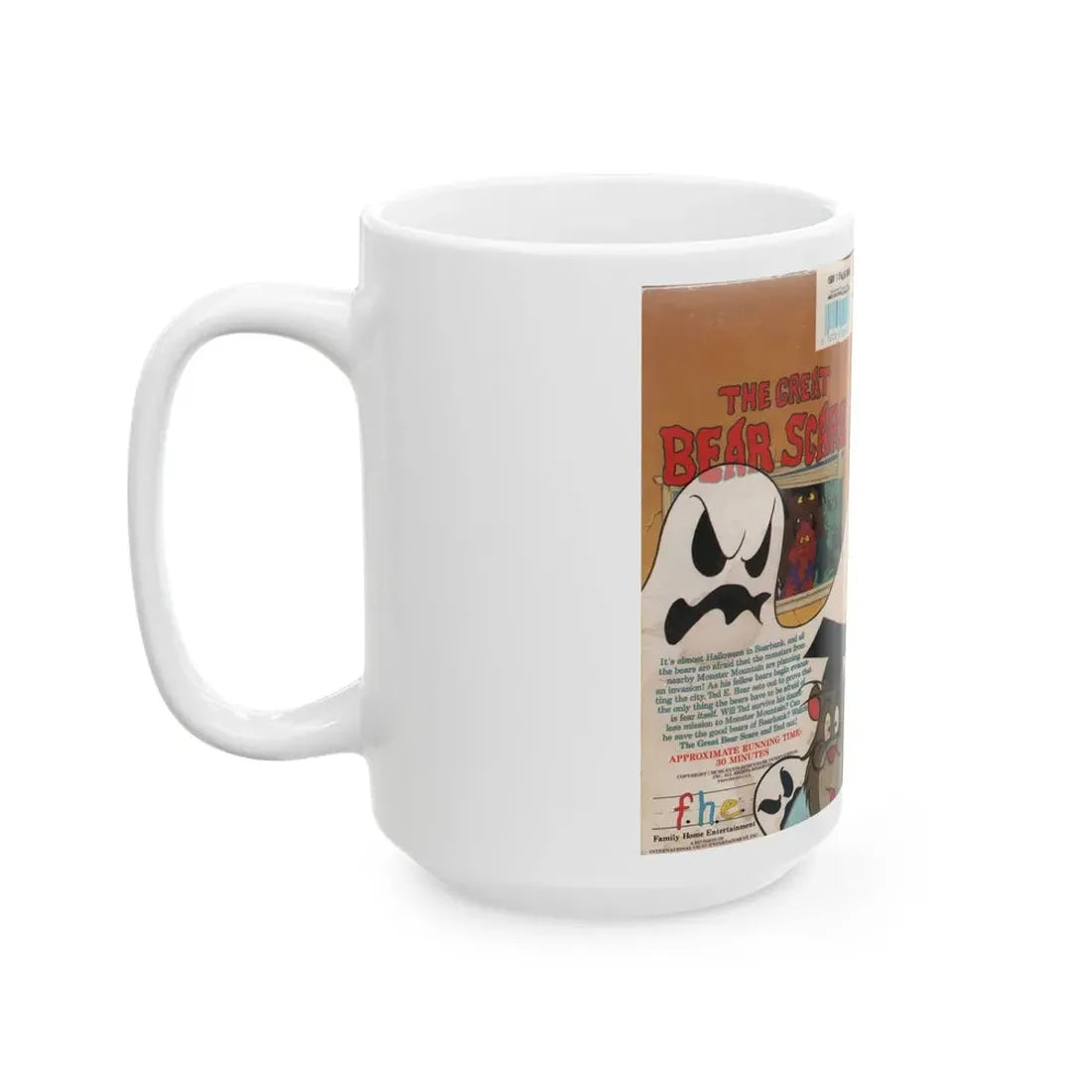 THE GREAT BEAR SCARE (VHS COVER) - White Coffee Mug - Go Mug Yourself