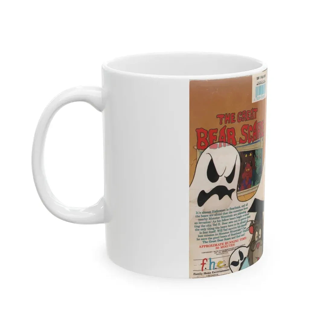 THE GREAT BEAR SCARE (VHS COVER) - White Coffee Mug - Go Mug Yourself