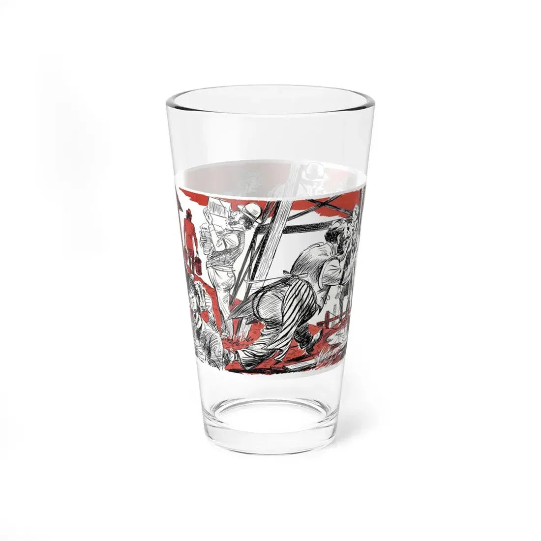 The Great Beer Well, Bluebook, April 1954 (Magazine Illustration) Pint Glass 16oz - Go Mug Yourself