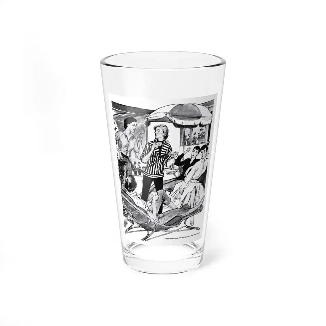 The Great Dandelion Rebellion, This Week Magazine, May 13, 1956 (Magazine Illustration) Pint Glass 16oz 16oz - Go Mug Yourself