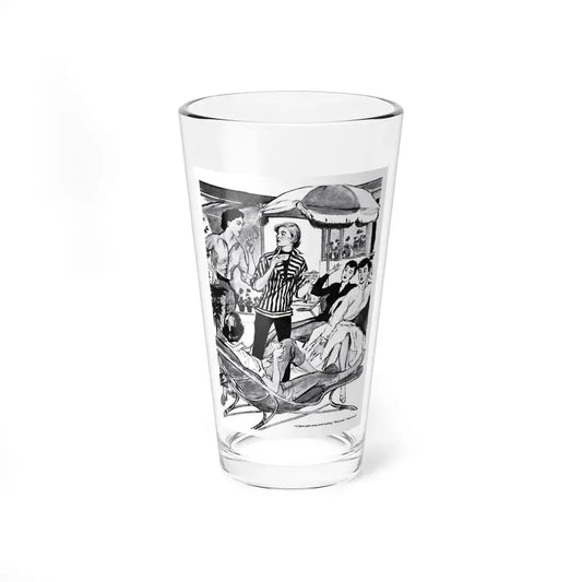 The Great Dandelion Rebellion, This Week Magazine, May 13, 1956 (Magazine Illustration) Pint Glass 16oz 16oz - Go Mug Yourself