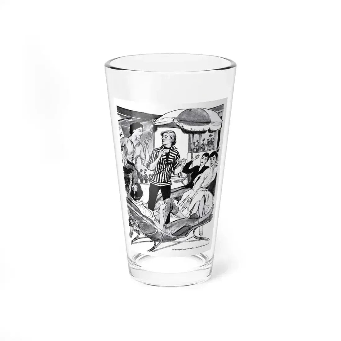 The Great Dandelion Rebellion, This Week Magazine, May 13, 1956 (Magazine Illustration) Pint Glass 16oz 16oz - Go Mug Yourself