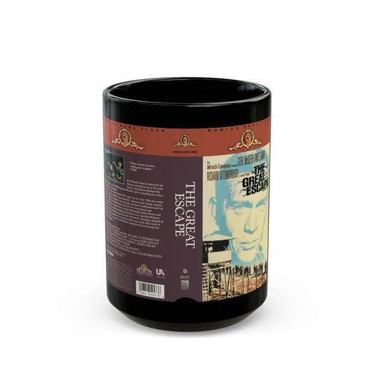 THE GREAT ESCAPE (VHS COVER) - Black Coffee Mug-15oz-Go Mug Yourself