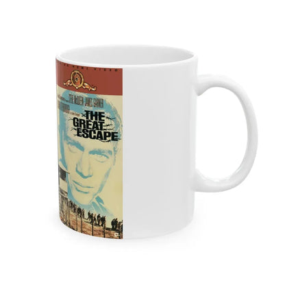 THE GREAT ESCAPE (VHS COVER) - White Coffee Mug - Go Mug Yourself