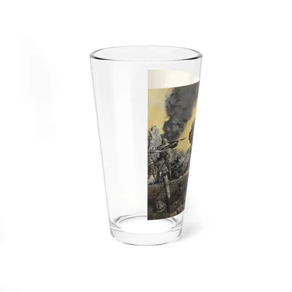 The Great French Mutiny, Cavalier magazine interior story illustration, February 1960 (Magazine Illustration) Pint Glass 16oz - Go Mug Yourself