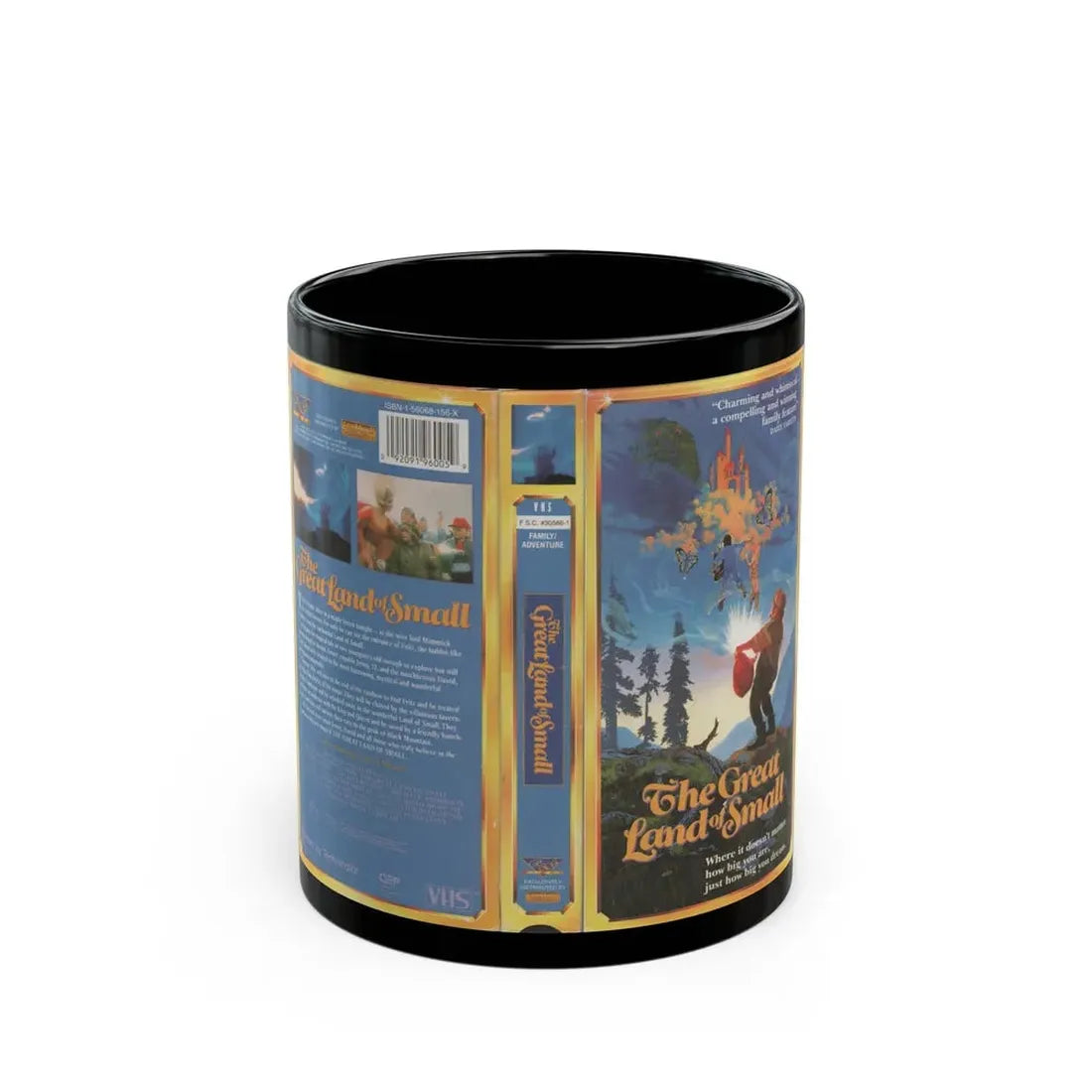 THE GREAT LAND OF SMALL (VHS COVER) - Black Coffee Mug 11oz - Go Mug Yourself