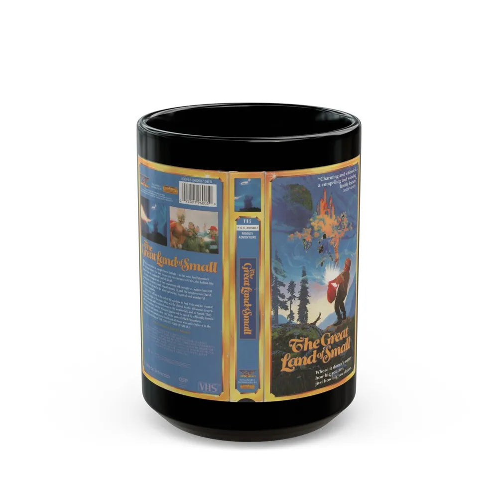 THE GREAT LAND OF SMALL (VHS COVER) - Black Coffee Mug-15oz-Go Mug Yourself