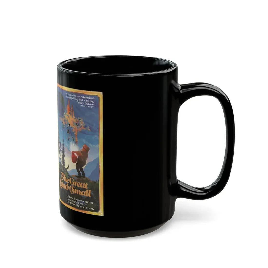 THE GREAT LAND OF SMALL (VHS COVER) - Black Coffee Mug - Go Mug Yourself