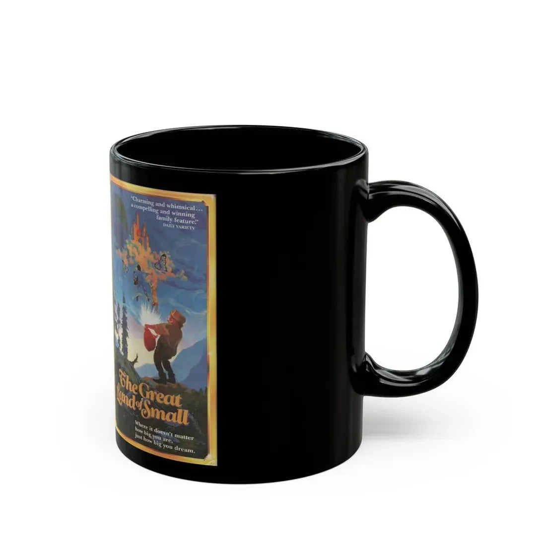 THE GREAT LAND OF SMALL (VHS COVER) - Black Coffee Mug - Go Mug Yourself