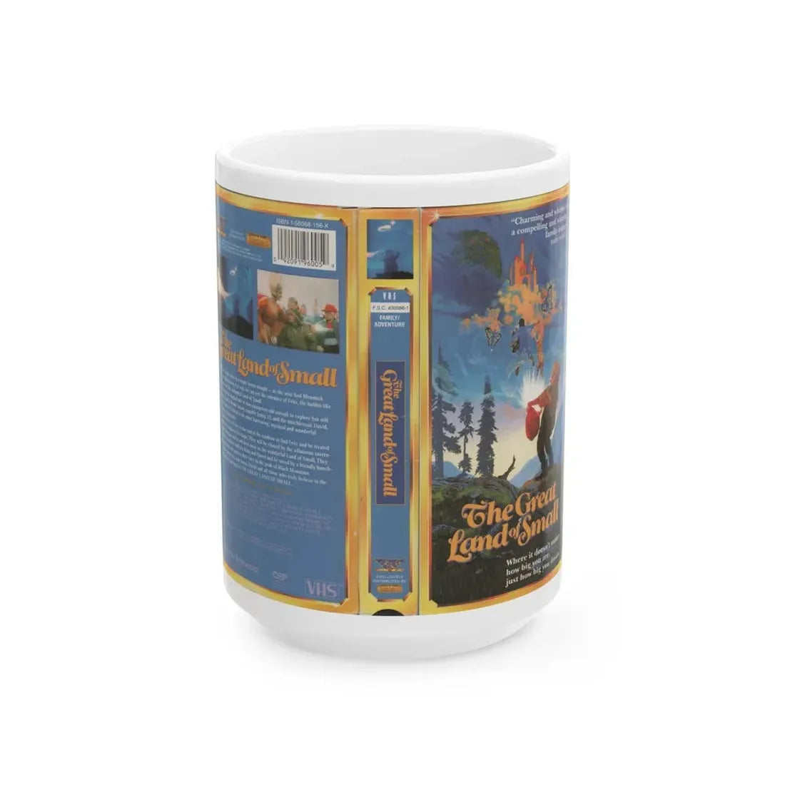 THE GREAT LAND OF SMALL (VHS COVER) - White Coffee Mug 15oz - Go Mug Yourself