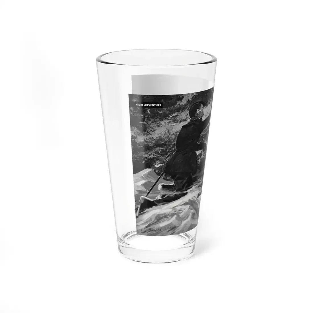 The Great North Pole Scandal, Cavalier magazine, November 1954 (Magazine Illustration) Pint Glass 16oz - Go Mug Yourself