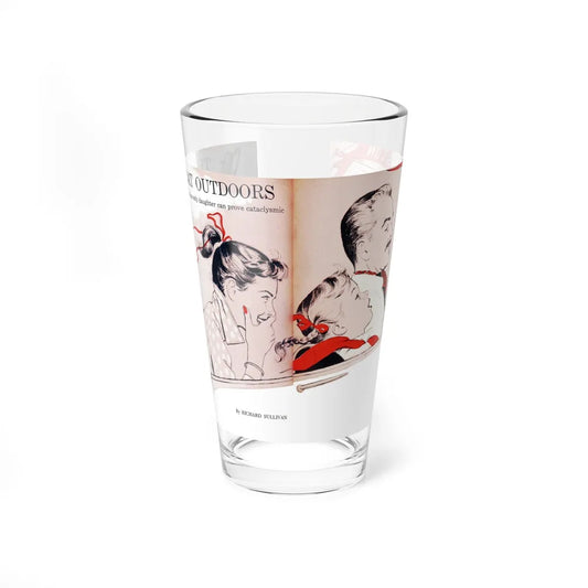 The Great Outdoors, Woman's Day, July 1951 (Magazine Illustration) Pint Glass 16oz 16oz - Go Mug Yourself