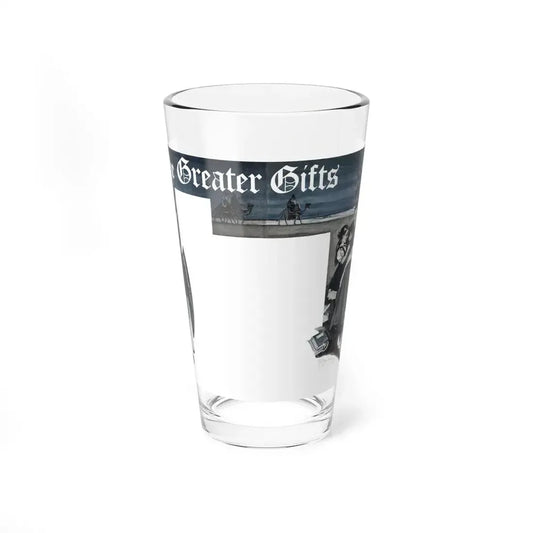 The Greater Gifts, Cosmopolitan, January 1934 (Magazine Illustration) Pint Glass 16oz 16oz - Go Mug Yourself