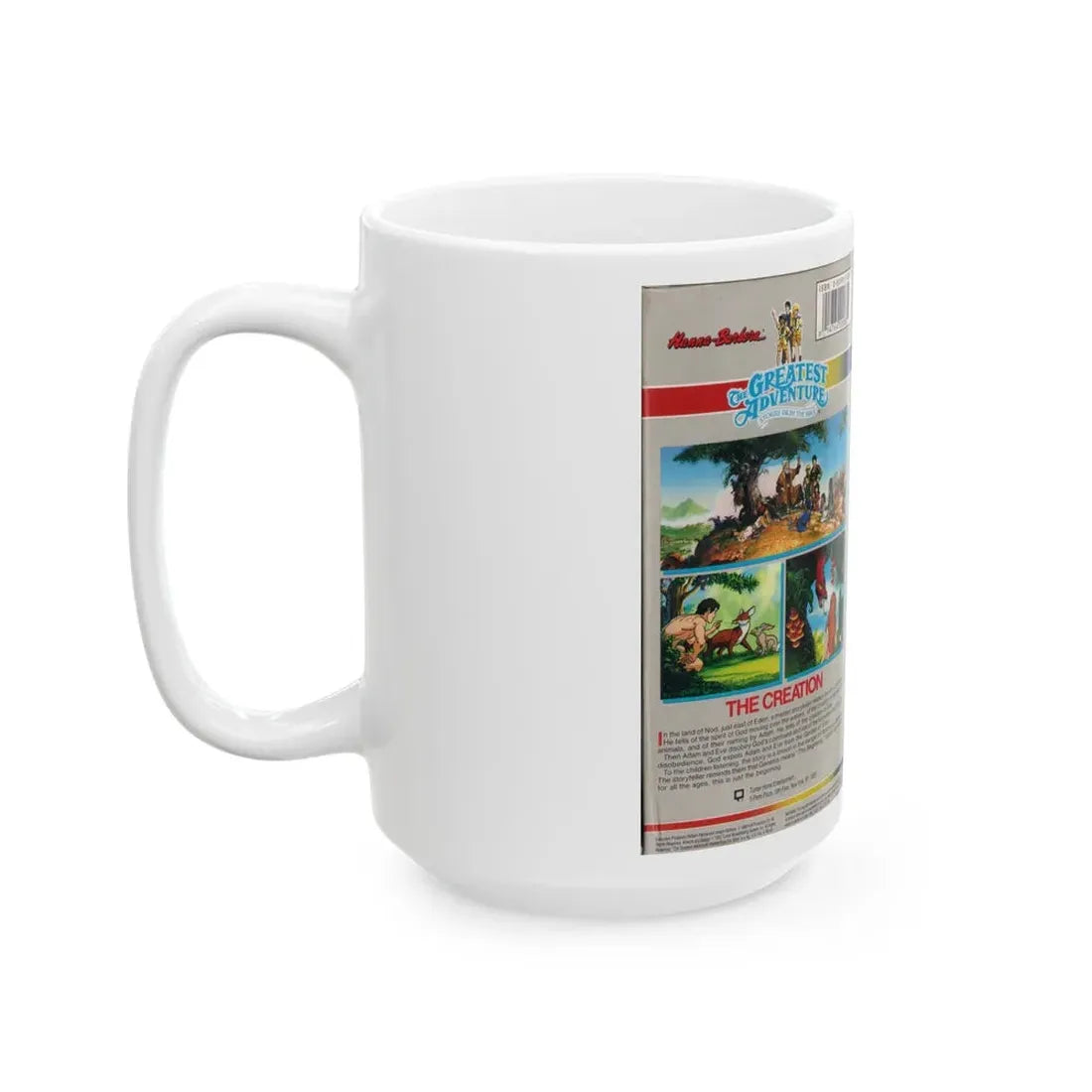 THE GREATEST ADVENTURE OF THE BIBLE THE CREATION (VHS COVER) - White Coffee Mug - Go Mug Yourself