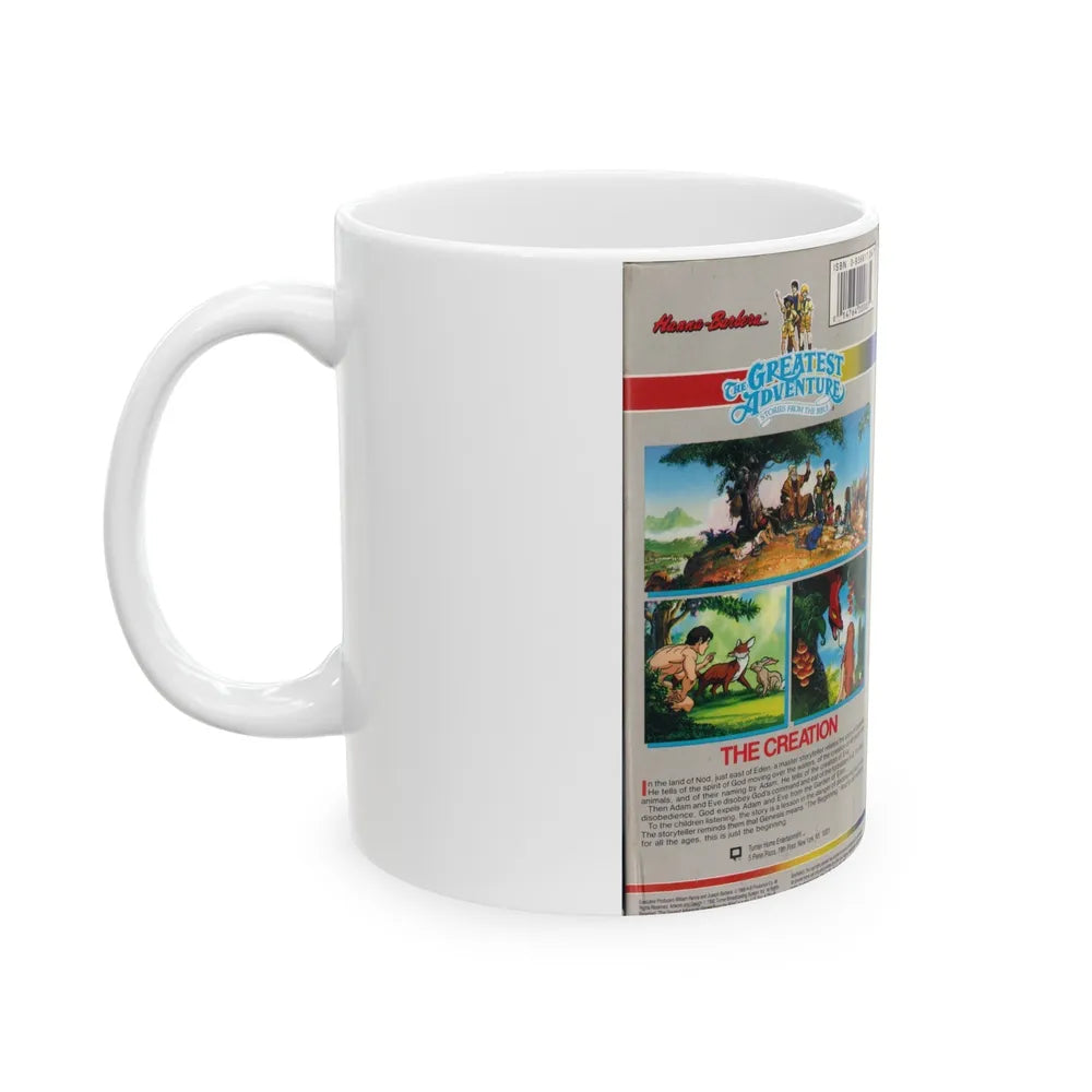 THE GREATEST ADVENTURE OF THE BIBLE THE CREATION (VHS COVER) - White Coffee Mug-Go Mug Yourself