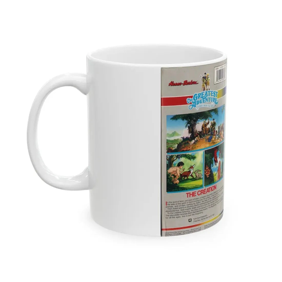 THE GREATEST ADVENTURE OF THE BIBLE THE CREATION (VHS COVER) - White Coffee Mug - Go Mug Yourself