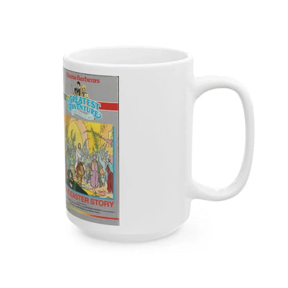 THE GREATEST ADVENTURE OF THE BIBLE THE EASTER STORY (VHS COVER) - White Coffee Mug - Go Mug Yourself