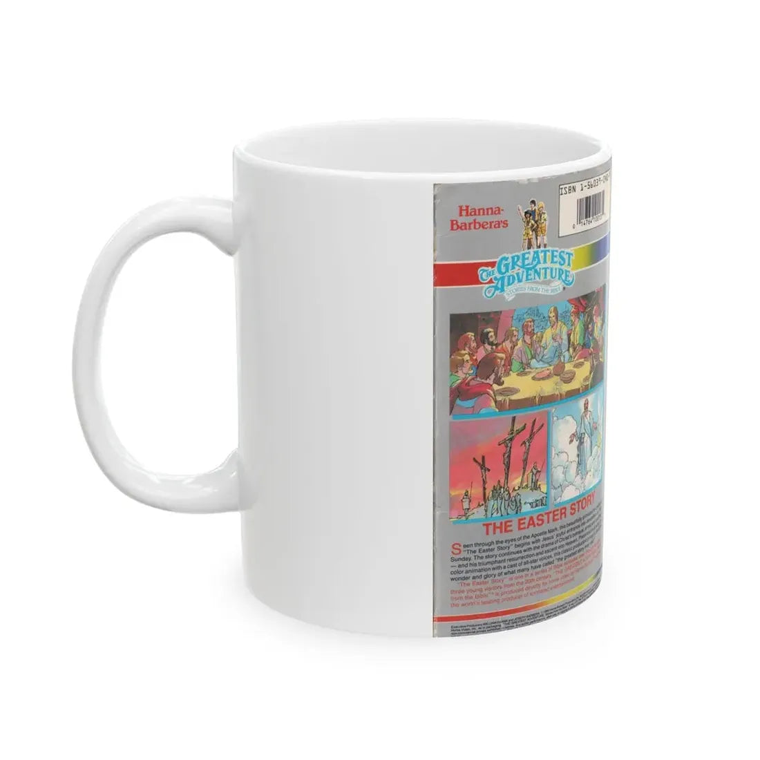 THE GREATEST ADVENTURE OF THE BIBLE THE EASTER STORY (VHS COVER) - White Coffee Mug - Go Mug Yourself