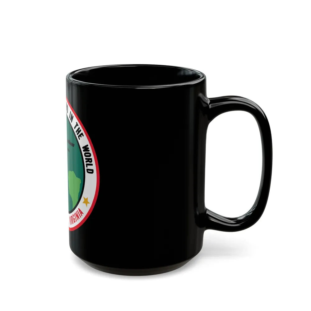 The Greatest Shipyard in the World Newport News VA (U.S. Navy) Black Coffee Mug-Go Mug Yourself