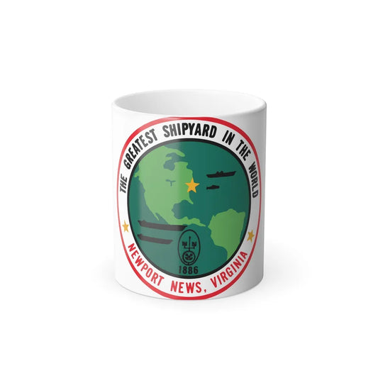 The Greatest Shipyard in the World Newport News VA (U.S. Navy) Color Changing Mug 11oz-11oz-Go Mug Yourself