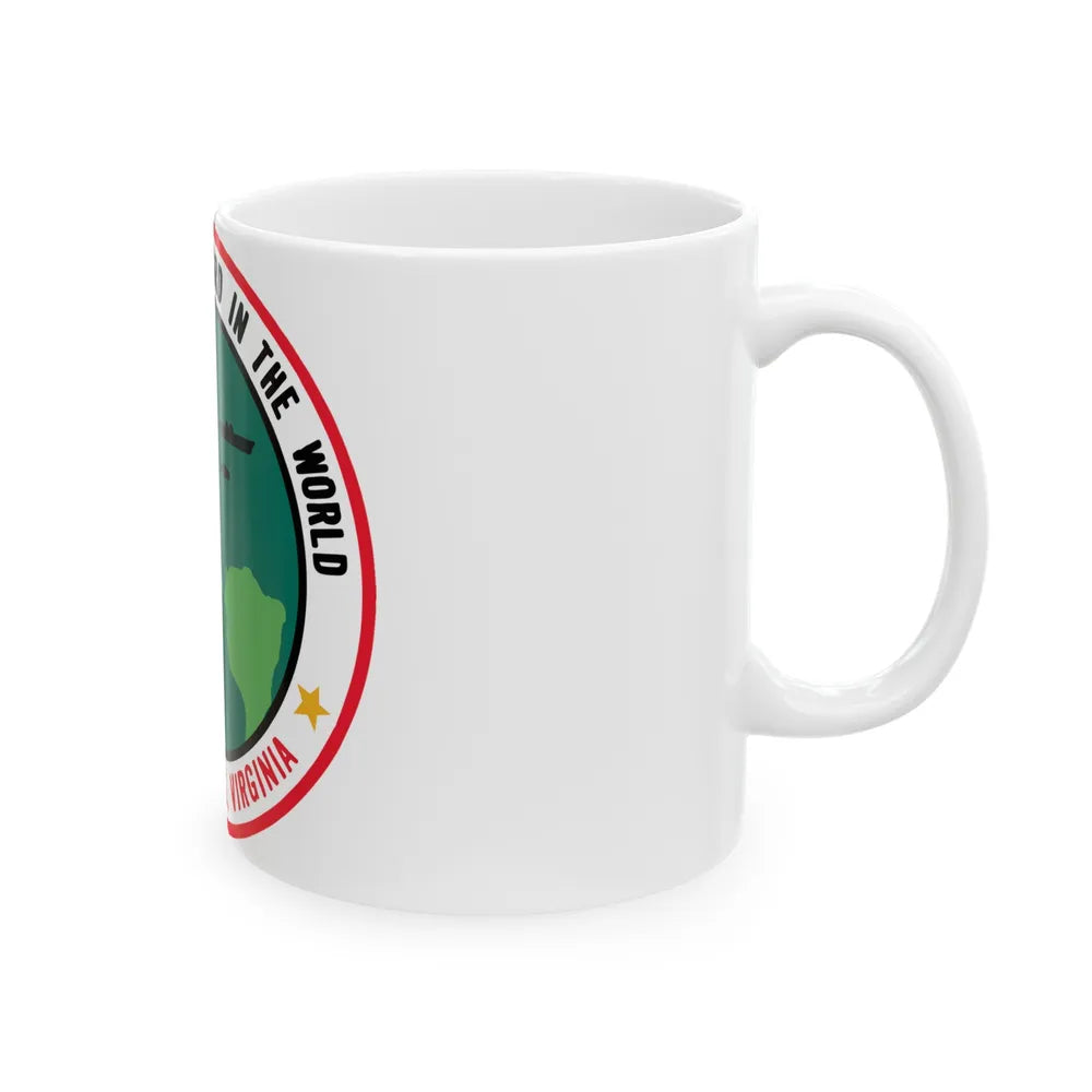 The Greatest Shipyard in the World Newport News VA (U.S. Navy) White Coffee Mug-Go Mug Yourself