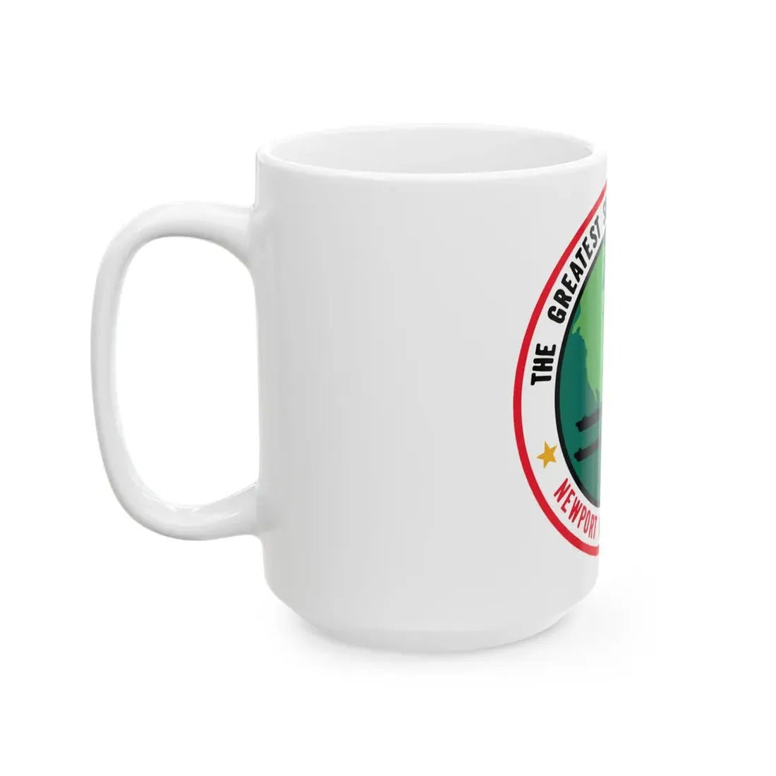 The Greatest Shipyard in the World Newport News VA (U.S. Navy) White Coffee Mug - Go Mug Yourself