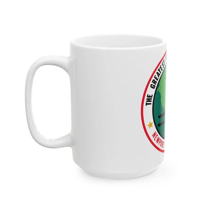 The Greatest Shipyard in the World Newport News VA (U.S. Navy) White Coffee Mug - Go Mug Yourself