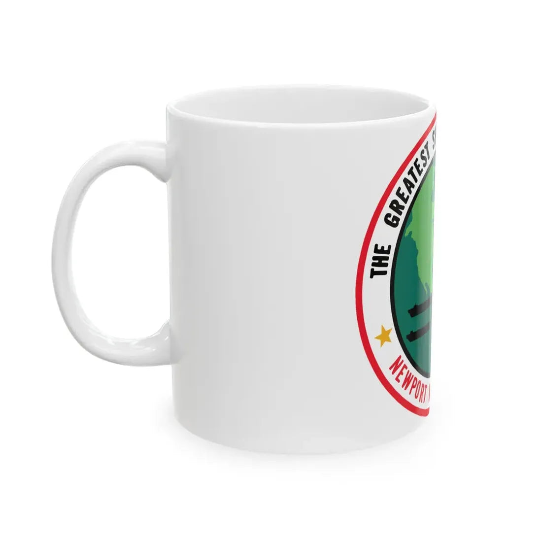 The Greatest Shipyard in the World Newport News VA (U.S. Navy) White Coffee Mug - Go Mug Yourself