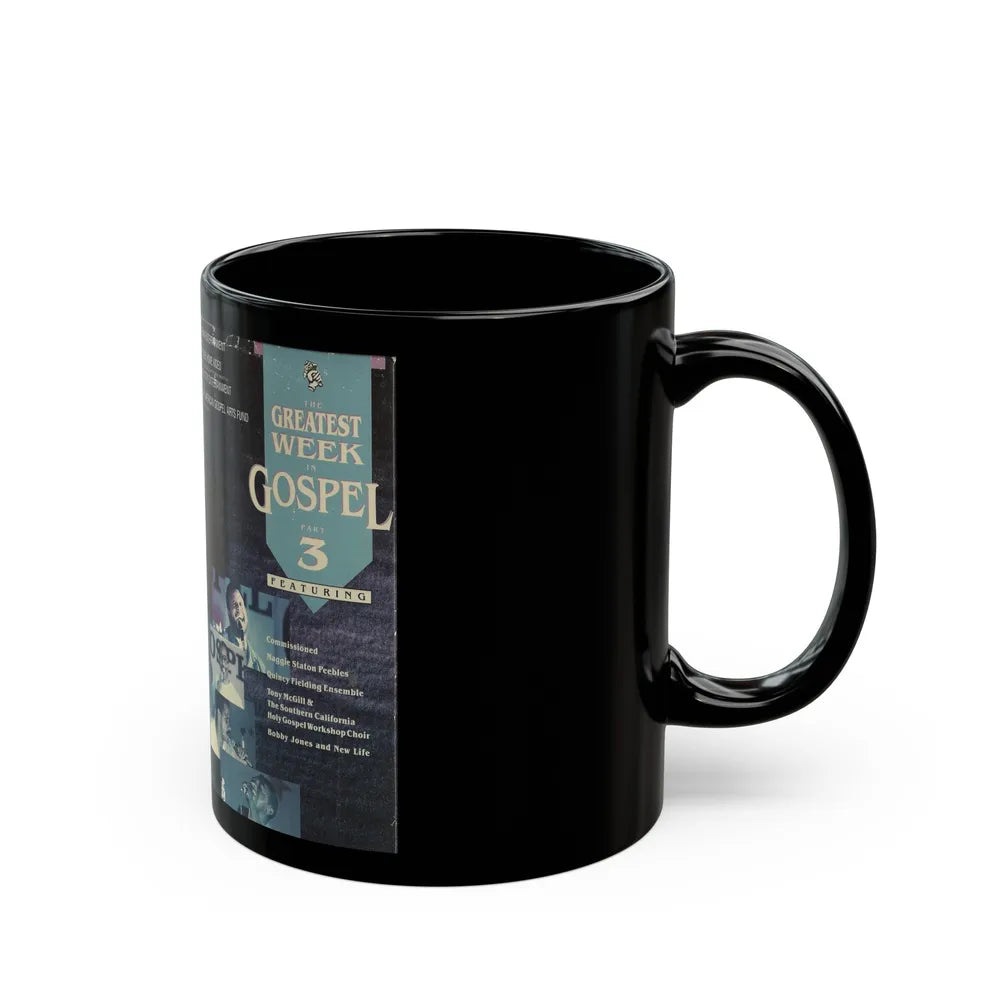 THE GREATEST WEEK IN GOSPEL PART 3 (VHS COVER) - Black Coffee Mug-Go Mug Yourself