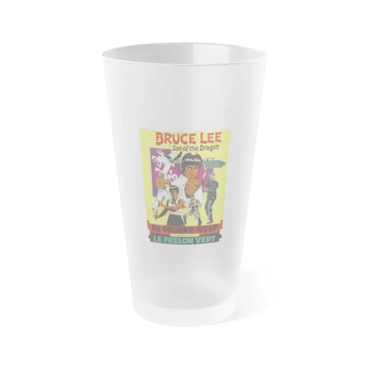 THE GREEN HORNET (BELGIUM) 1974 Movie Poster - Frosted Pint Glass 16oz Default Title - Go Mug Yourself