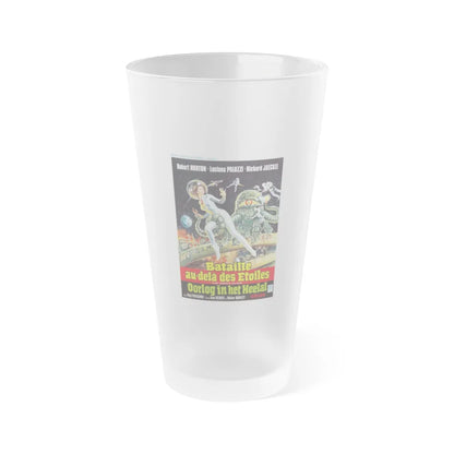 THE GREEN SLIME (BELGIAN) 1968 Movie Poster - Frosted Pint Glass 16oz-Go Mug Yourself