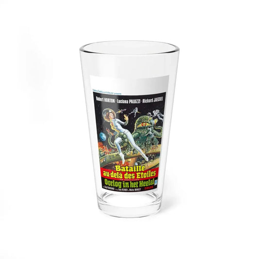 THE GREEN SLIME (BELGIAN) 1968 Movie Poster - Pint Glass 16oz 16oz - Go Mug Yourself
