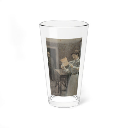 The Grey Lady interior illustrations, 1897 (1) (Magazine Illustration) Pint Glass 16oz-16oz-Go Mug Yourself